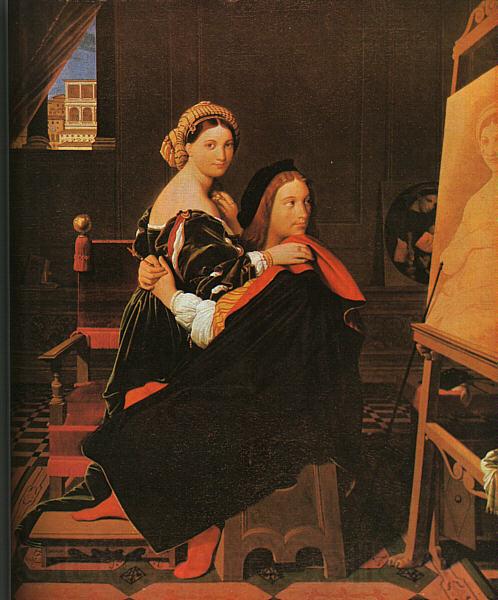 Jean-Auguste Dominique Ingres Raphael and the Fornarina